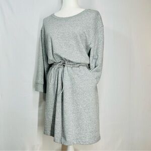 NWT - POPSUGAR Heather Gray Women’s Quarter Sleeve Midi Dress - Size: Large